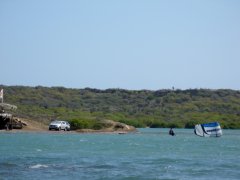 70-Kite surfen on Sint Joris Baai